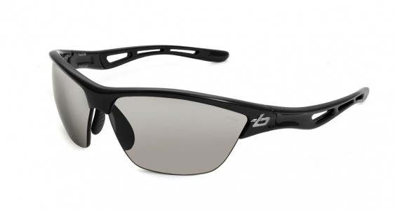 Bolle Helix Sunglasses, Shiny Black / Photo Clear Gray