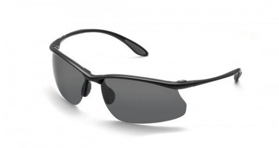 Bolle Kicker Sunglasses, Shiny Black / Polarized TNS
