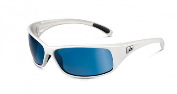 Bolle Recoil Sunglasses, Shiny White / Polarized Offshore Blue