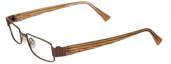 EasyClip EC220 Eyeglasses, SATIN BROWN
