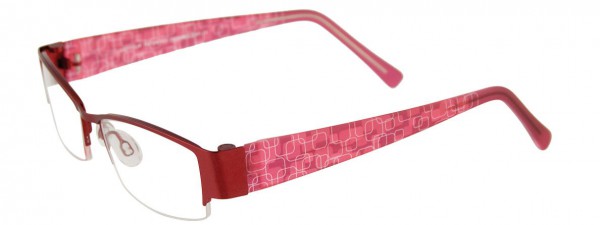 EasyClip EC216 Eyeglasses, SATIN RUBY RED