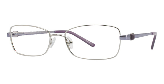 Joan Collins 9767 Eyeglasses, Silver/Lilac