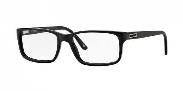Versace VE3154 Eyeglasses, GB1 SHINY BLACK (BLACK)