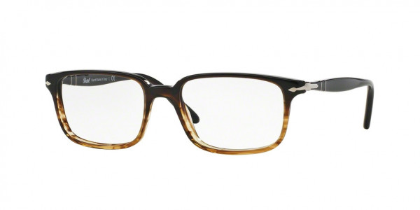 Persol PO3013V Eyeglasses, 1026 BROWN/STRIPED BROWN (BROWN)