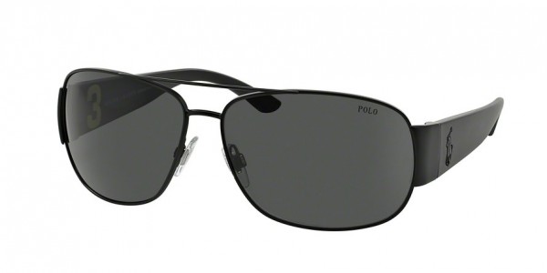 Polo PH3063 Sunglasses, 903887 MATTE BLACK (BLACK)