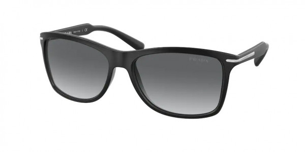 Prada PR 10OS CONCEPTUAL Sunglasses, 1BO3M1 CONCEPTUAL MATTE BLACK GRAY GR (BLACK)