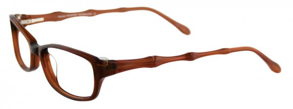 Takumi T9952 Eyeglasses, CLEAR BROWN