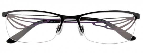 EasyClip EC233 Eyeglasses, SATIN BLACK