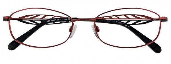 MDX S3257 Eyeglasses, SHINY RUBY RED AND SHINY BLACK