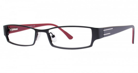 U Rock U760 Eyeglasses, Black/Burgundy
