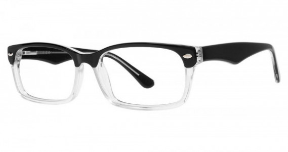 Big Mens Eyewear Club BIG TWIST Eyeglasses, Black/Crystal