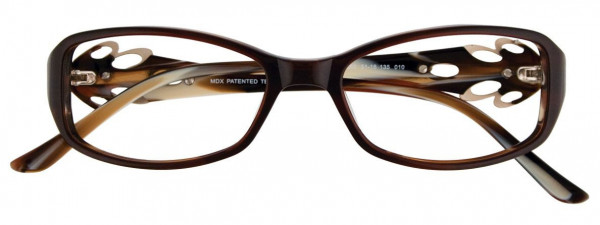 MDX S3260 Eyeglasses, 010 - Dark Brown & Light Gold