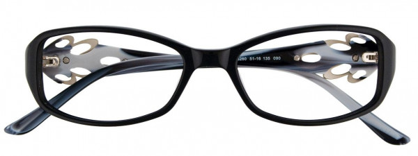 MDX S3260 Eyeglasses, 090 - Black & Silver