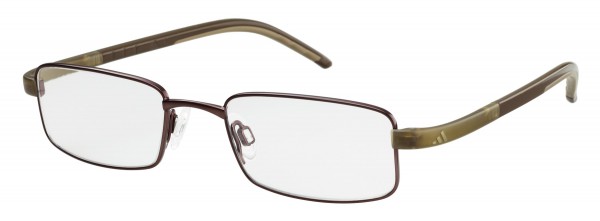 adidas A001 Lite Fit Full Rim Performance Steel kids Eyeglasses, 6054 brown