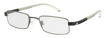 adidas A001 Lite Fit Full Rim Performance Steel kids Eyeglasses, 6056 silver matte