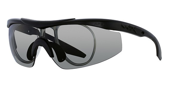 Wiley X WX TALON Sunglasses, Matte Black (Grey/Clear/Rust w/Insert)