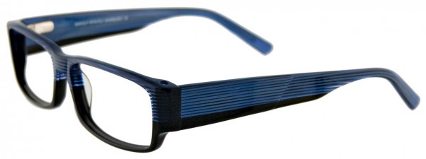EasyClip EC242 Eyeglasses, BLUE AND CLEAR