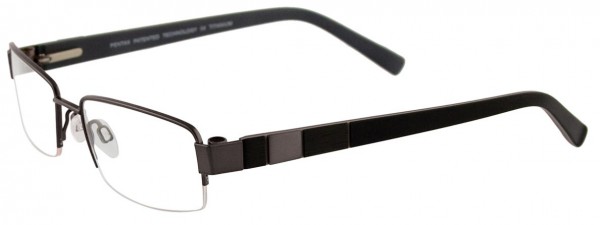 Pentax P9992 Eyeglasses, SATIN DARK SILVER
