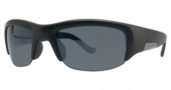 Switch Vision Polarized Glare Altitude Sunglasses, MBLK Matte Black (Polarized True Color Grey Reflection Silver)