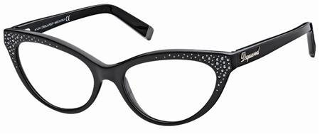 Dsquared2 DQ-5029 Eyeglasses, 001 - Shiny Black