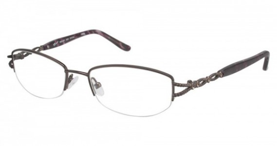 Tura 671 Eyeglasses, Brown/Green Swirl (GUN)