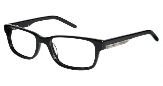 Tura T114 Eyeglasses, BLACK W/GUN (BLK)
