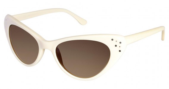 Lulu Guinness L519 Sunglasses, Ivory (IVY)