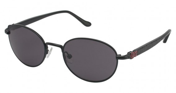 Lulu Guinness L522 Sunglasses, BLACK ROSE (BLK)