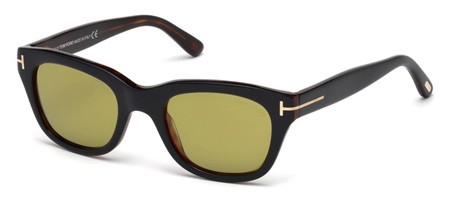 Tom Ford SNOWDON Sunglasses, 05N - Black/other / Green