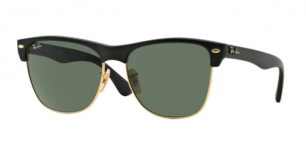 Ray-Ban RB4175 CLUBMASTER OVERSIZED Sunglasses, 877 CLUBMASTER OVERSIZED DEMI GLOS (BLACK)