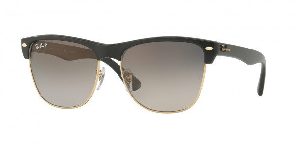Ray-Ban RB4175 CLUBMASTER OVERSIZED Sunglasses, 877/M3 CLUBMASTER OVERSIZED DEMI GLOS (BLACK)