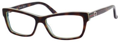 Gucci Gucci 3562 Eyeglasses, 0LA2(00) Havana Green