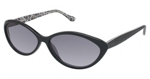 Lulu Guinness L524 Sunglasses, Black (BLK)