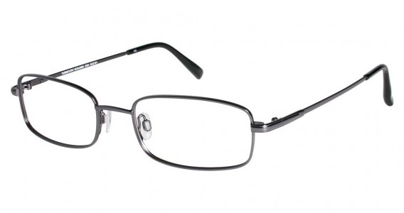 TuraFlex M896 Eyeglasses, SATIN DARK GUNMETAL (DGN)