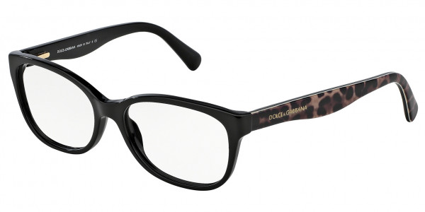 Dolce & Gabbana DG3136 MATT SILK Eyeglasses, 2525 BLACK (BLACK)