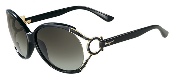Ferragamo SF600S Sunglasses, (001) BLACK