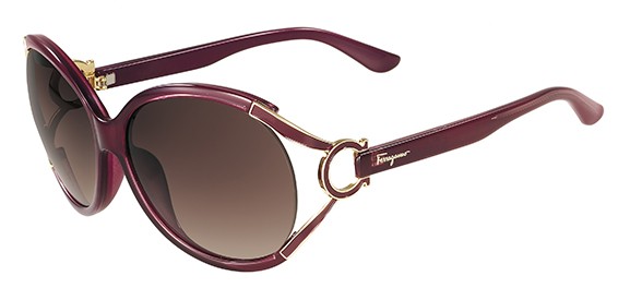 Ferragamo SF600S Sunglasses, (604) BURGUNDY