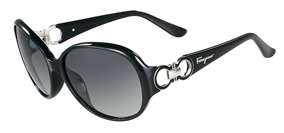 Ferragamo SF601S Sunglasses, 001 BLACK