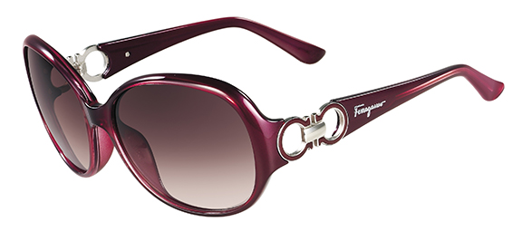 Ferragamo SF601S Sunglasses, 605 PEARL BORDEAUX