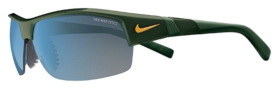 Nike SHOW X2 EV0675 Sunglasses, 300 FORESTGREEN/VARSITYMAIZEW/BLUE