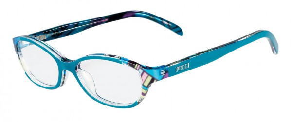 Emilio Pucci EP2663 Eyeglasses, 445 CAPRI BLUE
