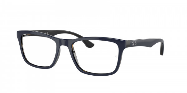 Ray-Ban Optical RX5279 Eyeglasses, 8283 BLU ON HAVANA (BLUE)