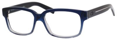 Dior Homme Blacktie 150 Eyeglasses, 0M5S(00) Blue Gray Black Crystal