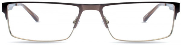 Michael Ryen MR-184 Eyeglasses, 2 - Chocolate / Gold