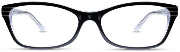 Cinzia Designs CIN-5002 Eyeglasses, 2 - Black / White / Crystal