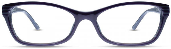Cinzia Designs CIN-5002 Eyeglasses, 3 - Plum / Gray Horn
