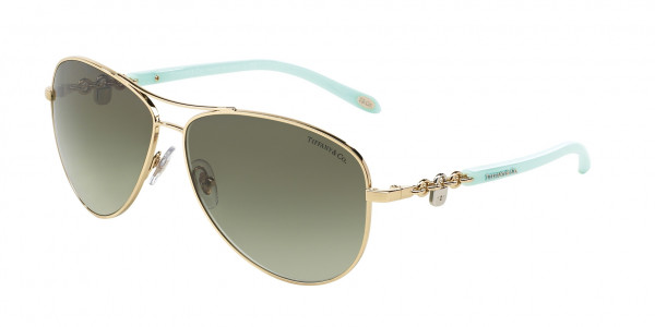 Tiffany & Co. TF3034 Sunglasses, 60213M PALE GOLD (GOLD)