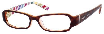 Kate Spade Gene Eyeglasses, 0X18(00) Demi Orange Amber Rust Rp