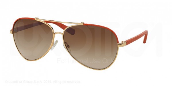 Tory Burch TY6021Q Sunglasses, 396/13 ORANGE GOLD (GOLD)