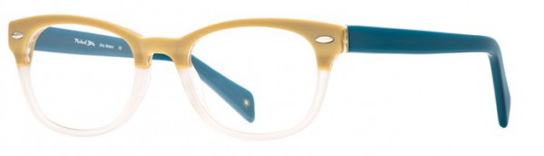 Michael Stars Ultra Modern Eyeglasses, Linen Teal